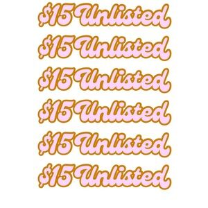 $15 Unlisted Live Item